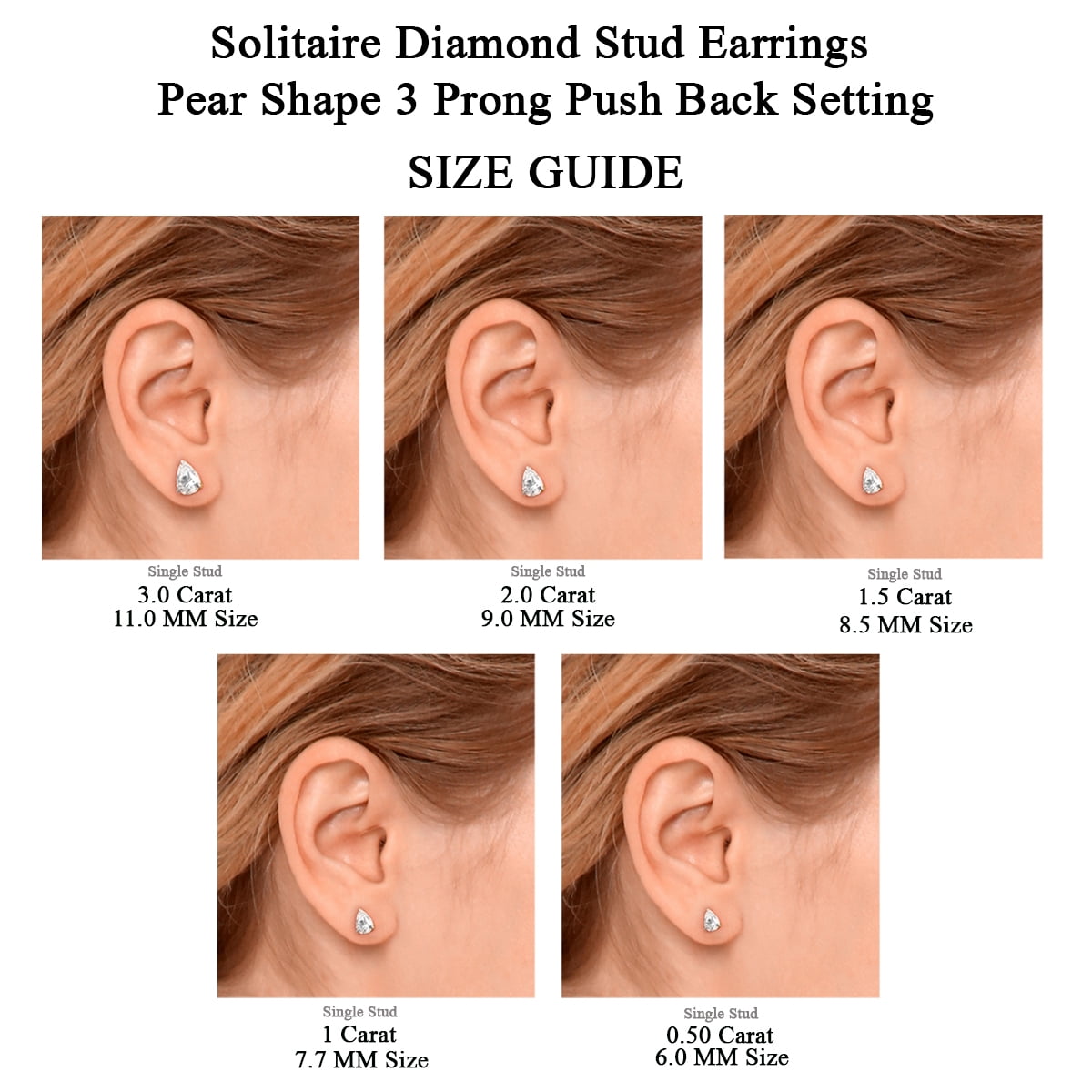 Lab Created Diamond Stud earrings - 14k – Brancier Jewellers